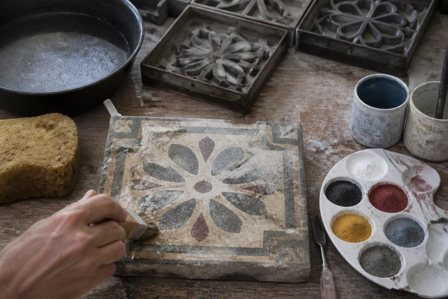 Carreaux de ciment basques : étapes de restauration
